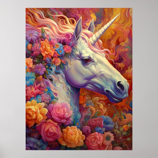 Poster de la fête Unicorn super mignon (Devant)