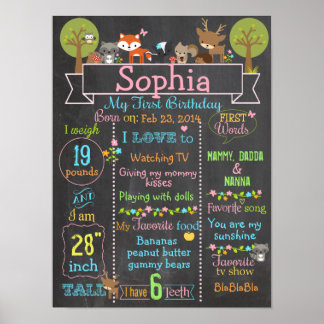 Poster de la fête Woodland