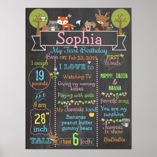 Poster de la fête Woodland (Devant)