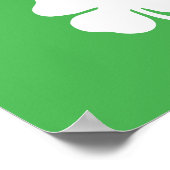 Poster de la feuille de trèfle blanc (Coin)