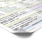 Poster de la feuille de tricot de balisage (Coin)