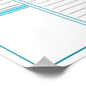 Poster de la feuille du planificateur quotidien Té (Coin)