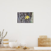 Poster de la feuille jaune sur l'arbre (Cuisine)
