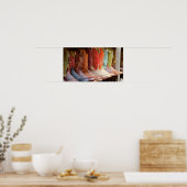 Poster de la file d'attente des bottes de cowboy (Cuisine)