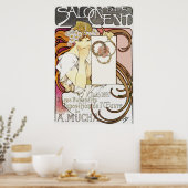 Poster de la fille avec des marguerites dans ses c (Cuisine)