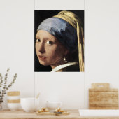Poster de la fille avec une oreille perle (détail) (Cuisine)