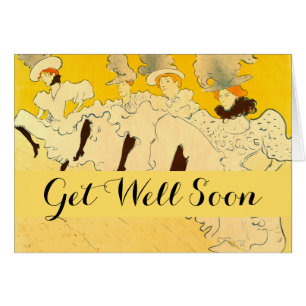 Poster de la fille dansante Jaune Toulouse Lautrec