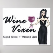 Poster de la fille de vin Vixen (Devant)