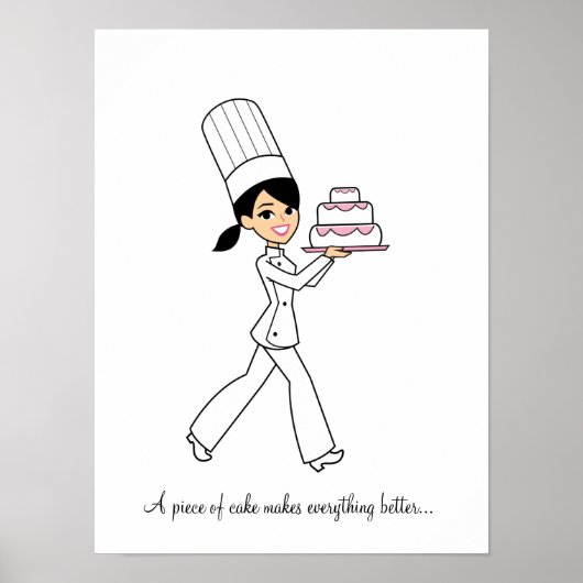Poster de la fille du chef cuisinier Cake Baker (Devant)