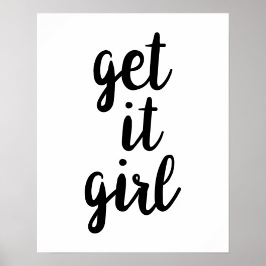 Poster de la fille Get It (Devant)