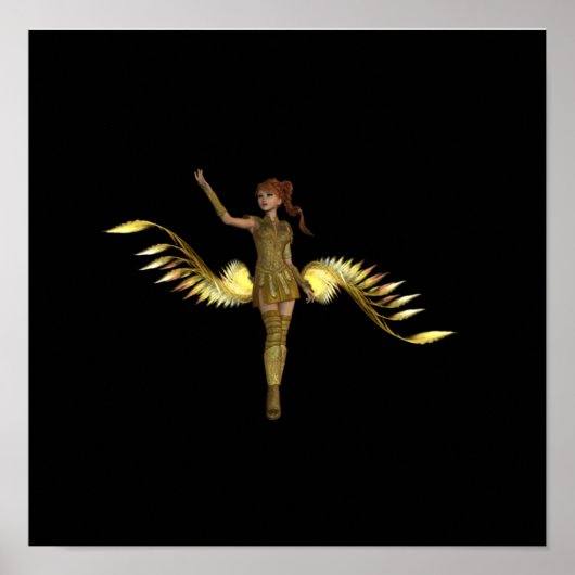 Poster de la fille guerrière (Devant)