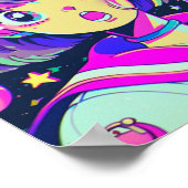 Poster de la fille Kawaii Anime (Coin)