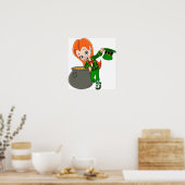 Poster de la fille Leprechaun (Cuisine)