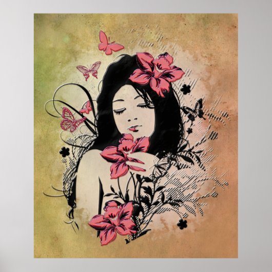 Poster de la fille papillon 3 (Devant)