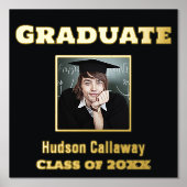 Poster de la finition Gold Foil Votre photo (Recto)