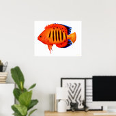 Poster de la flamme de Coral Reef (Bureau à domicile)