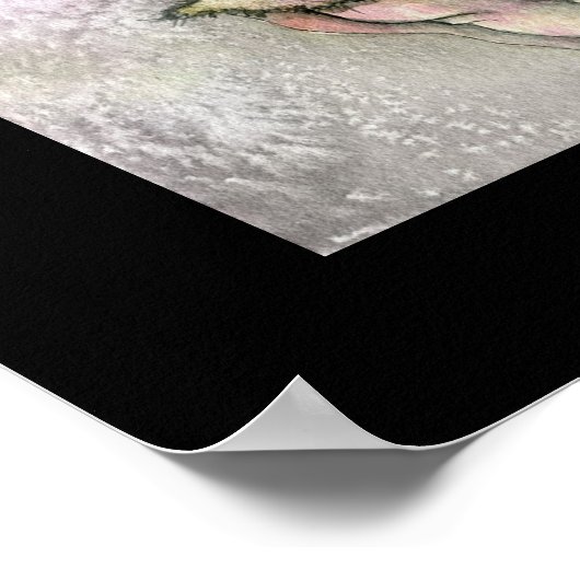 Poster de la fleur de lune paisible (Coin)