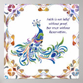 Poster de la foi de paon (Devant)