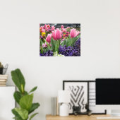 Poster de la Forêt de Tulipe Rose (Bureau à domicile)