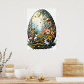 Poster de la forêt d'oeufs de Pâques (Cuisine)