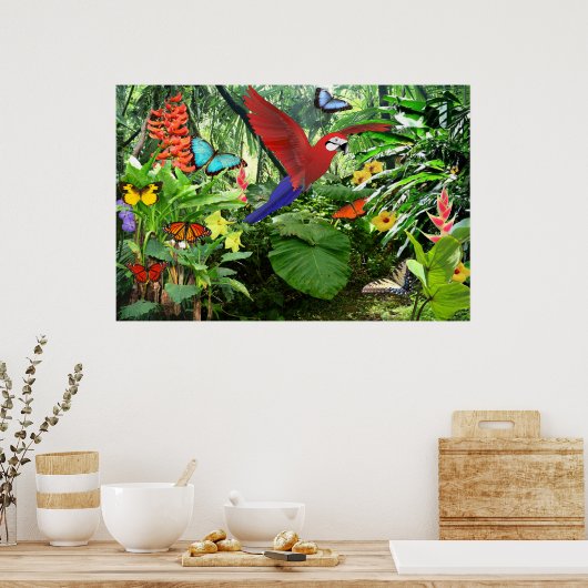 Poster de la forêt tropicale (Cuisine)