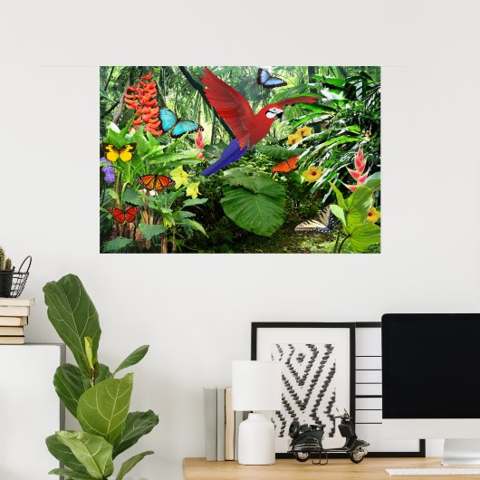 Poster de la forêt tropicale (Bureau à domicile)