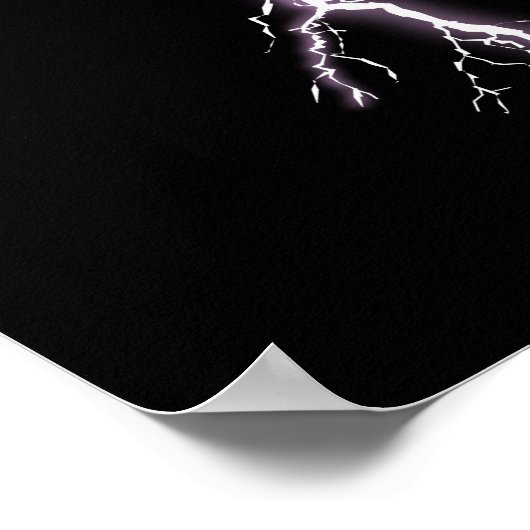 Poster de la foudre (Coin)