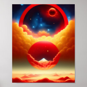 Poster de la fourche dans la rue