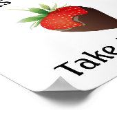 Poster de la fraise au chocolat (Coin)