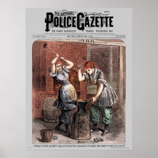 Poster de la Gazette de la police Blacksmiths (cou (Devant)