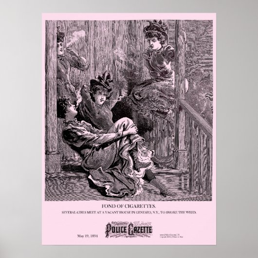 Poster de la Gazette de police Cigarettes (Devant)