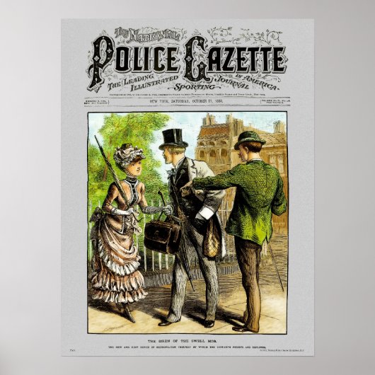 Poster de la Gazette de police Pickpocket (Devant)