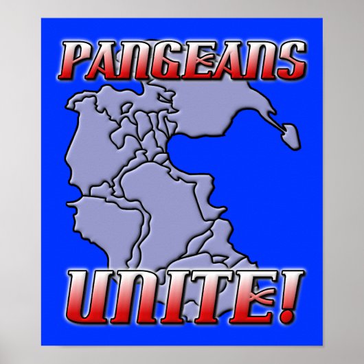 Poster de la géographie Pangea Unite (Devant)