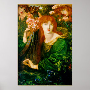 Poster de La Ghirlandata par Dante Gabriel Rossett