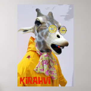 Poster de la Girafe amusante !