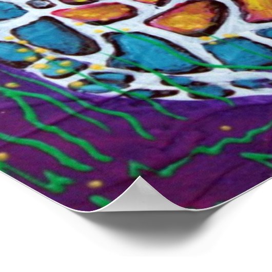 Poster de la Giraffe colorée (Coin)