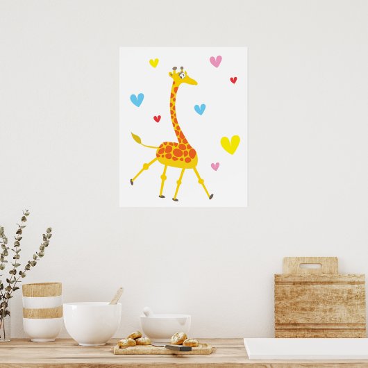 Poster de la Giraffe Cute (Cuisine)