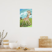 Poster de la Giraffe pour bébé (Cuisine)