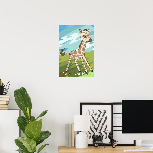 Poster de la Giraffe pour bébé (Bureau à domicile)
