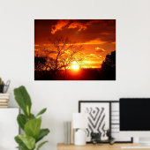 Poster de la gloire du coucher du soleil (Bureau à domicile)