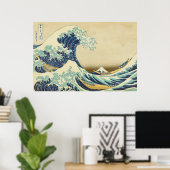 Poster de la Grande Vague au large de Kanagawa (Bureau à domicile)
