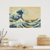 Poster de la Grande Vague au large de Kanagawa (Cuisine)