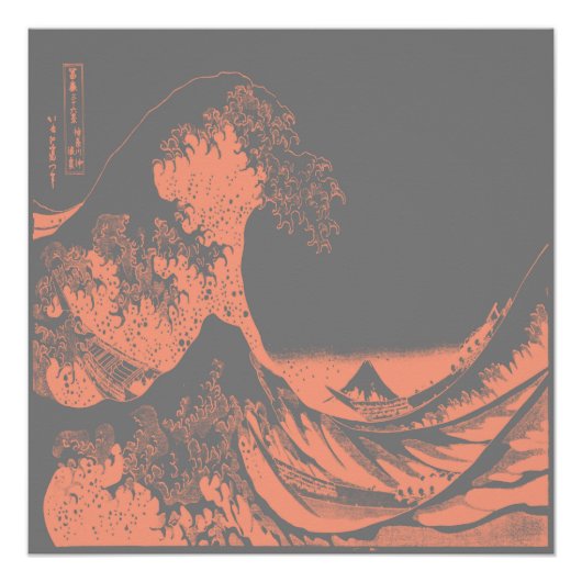 Poster de la Grande Vague Pêche & Grey (Devant)