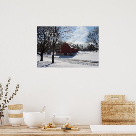 Poster de la grange d'hiver (Cuisine)