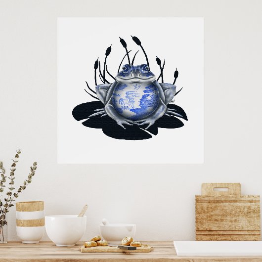 Poster de la grenouille bleue Willow (Cuisine)