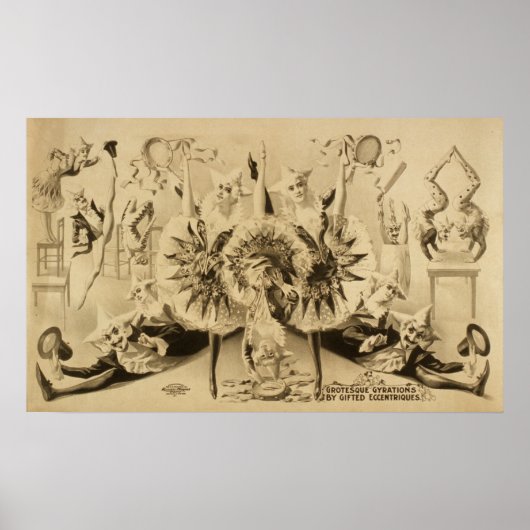 Poster de la Grotesque Gyrations Act VAUDEVILLE (Devant)