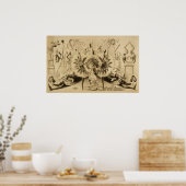 Poster de la Grotesque Gyrations Act VAUDEVILLE (Cuisine)