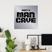 Poster de la grotte de l'homme en plaque de diaman (Bureau à domicile)