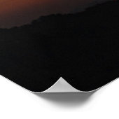 Poster de la grue du coucher du soleil (Coin)