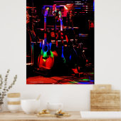 Poster de la guitare arc-en-ciel (Cuisine)